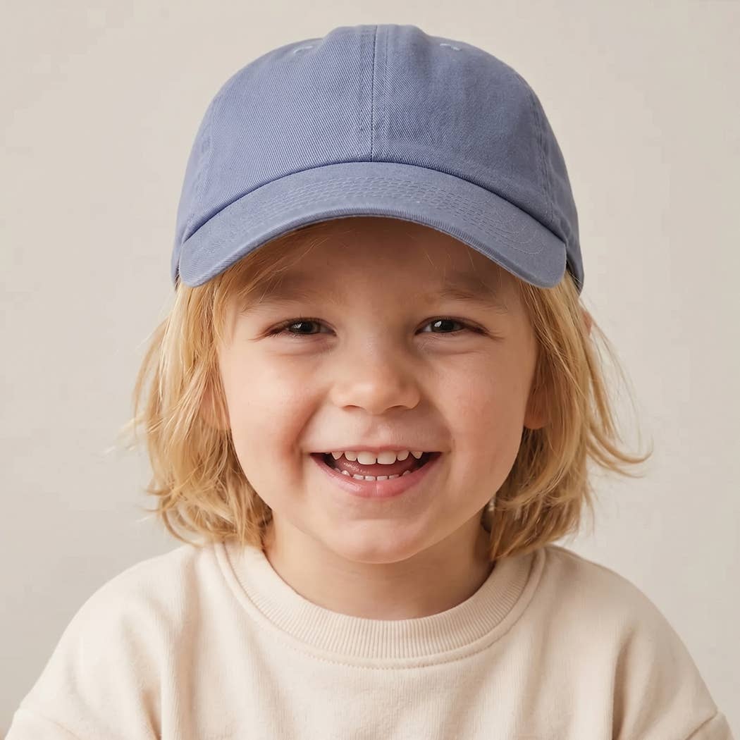 Toddler Washed Low Profile Cotton Baseball Cap