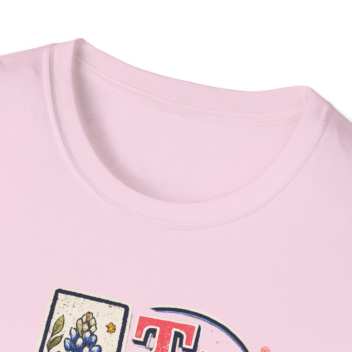 Texas Bluebonnet State T-Shirt — TX Floral Map Tee