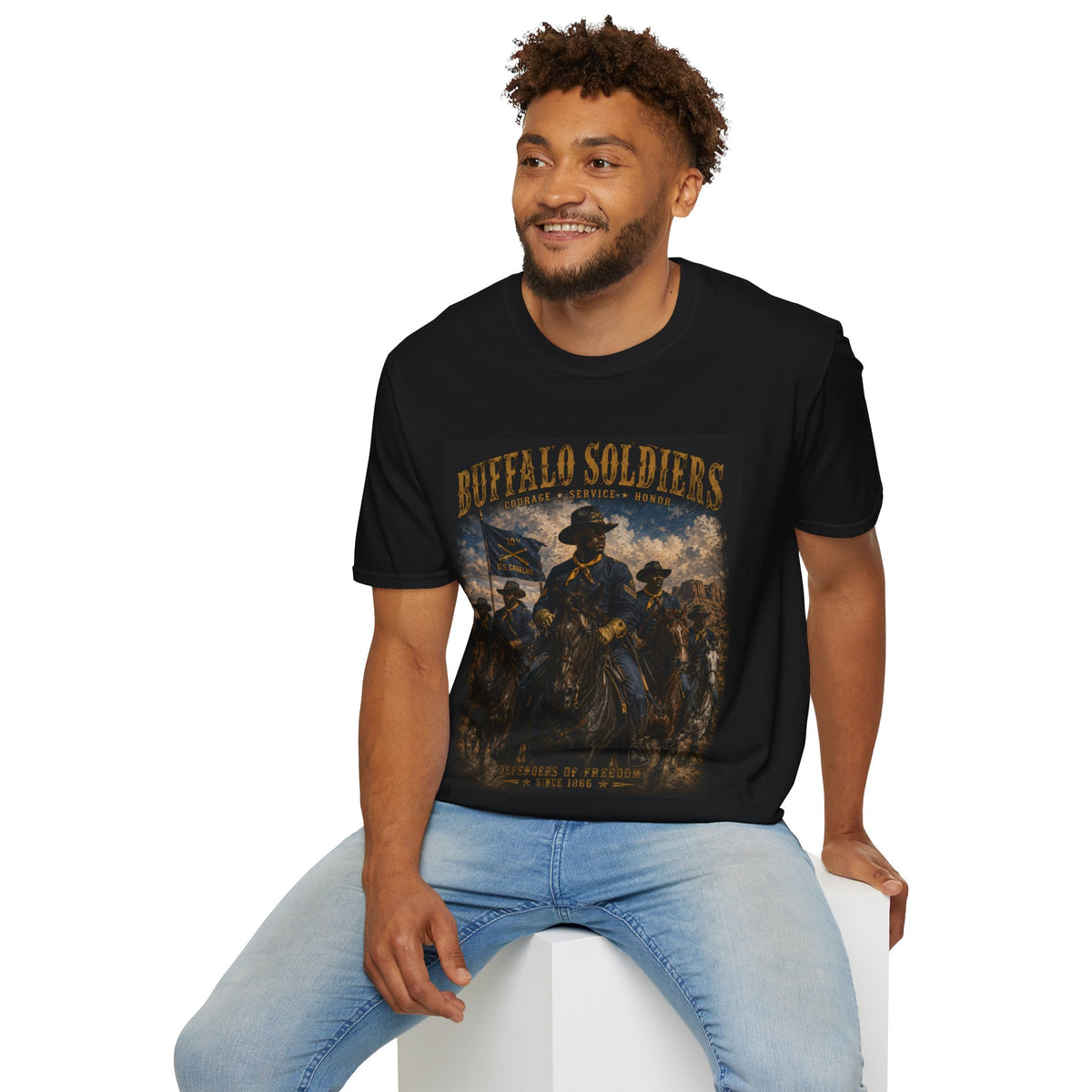Buffalo Soldiers Tribute T-Shirt — Heritage, Courage & Service Graphic Tee