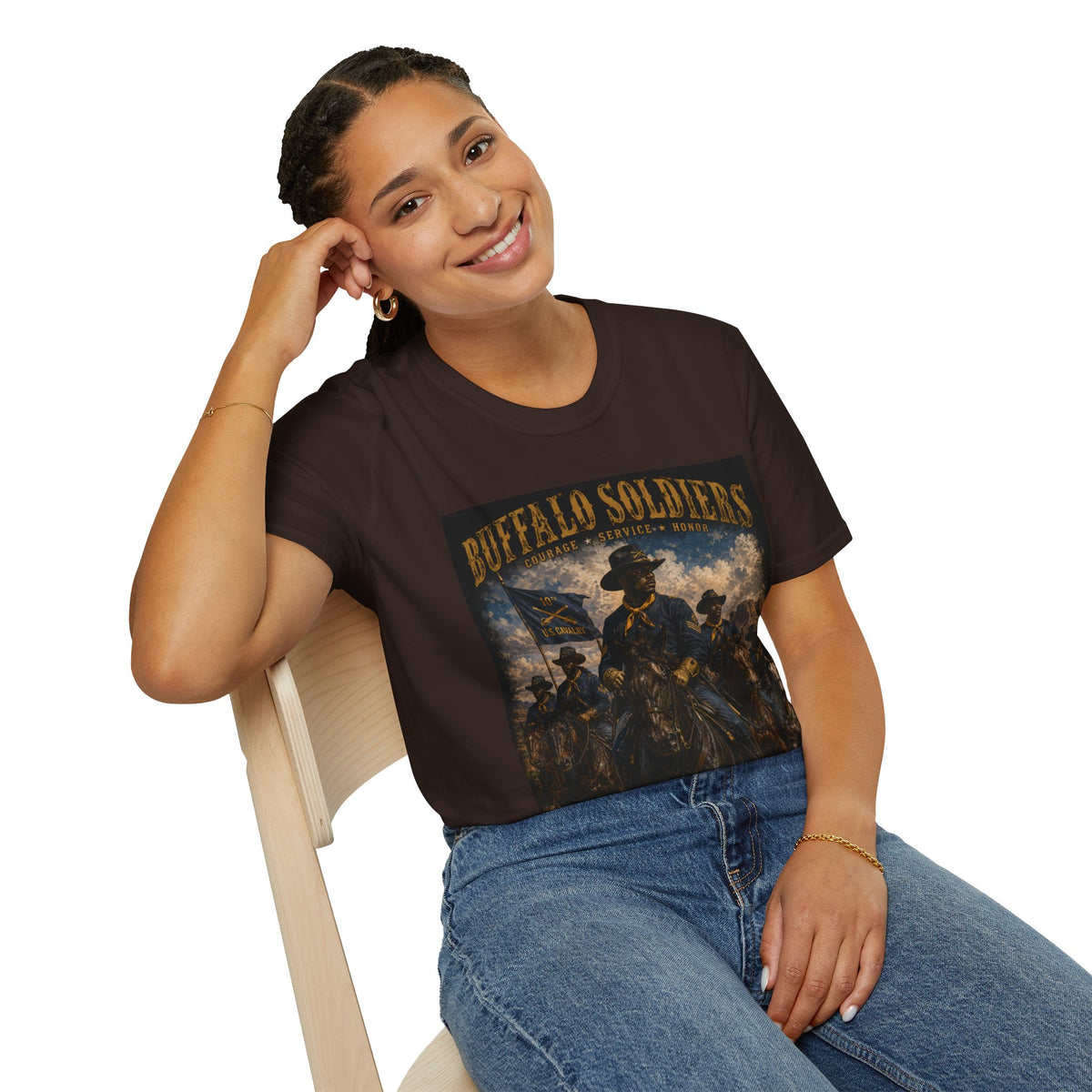 Buffalo Soldiers Tribute T-Shirt — Heritage, Courage & Service Graphic Tee