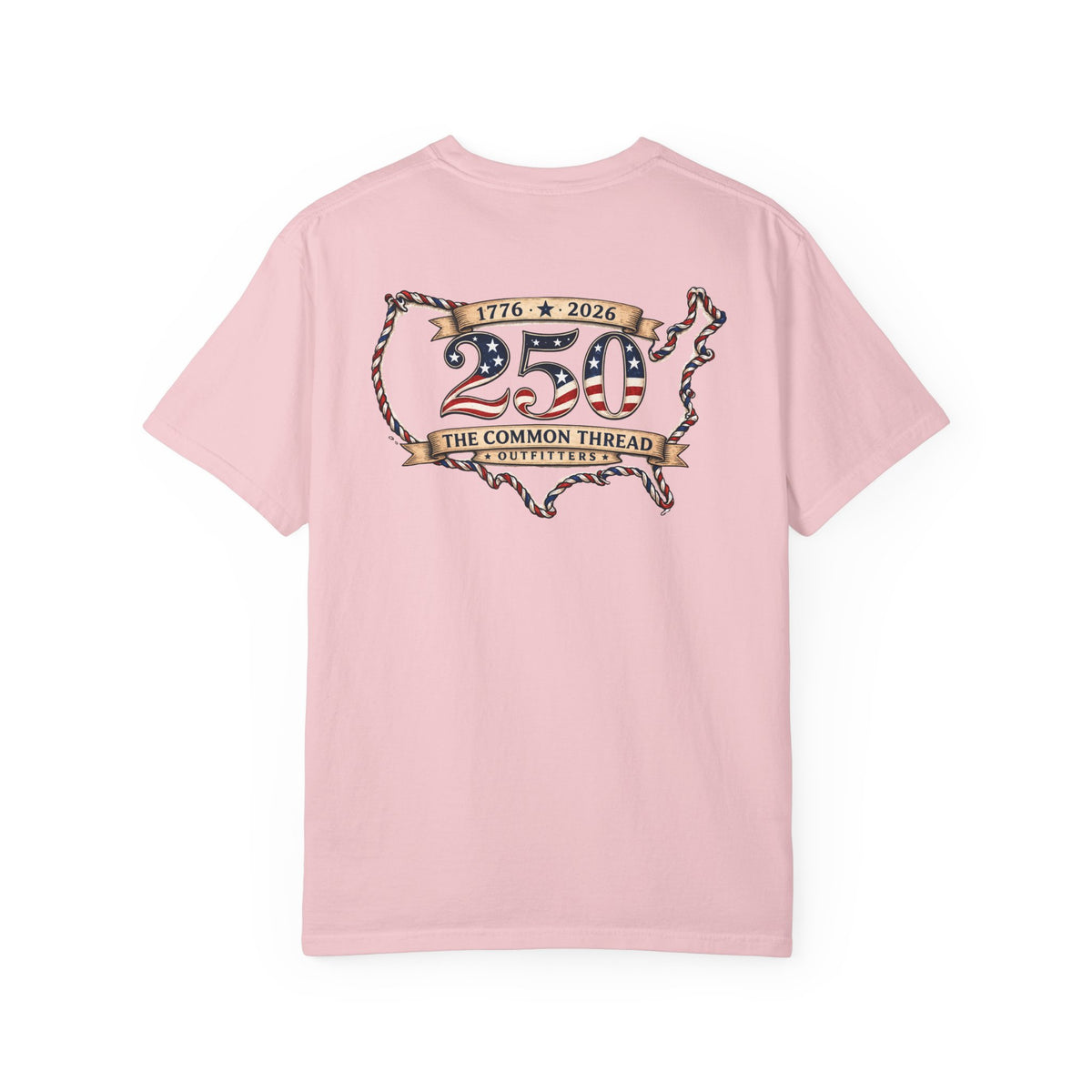 250th Anniversary USA Map T-Shirt — "The Common Thread" Patriotic Tee