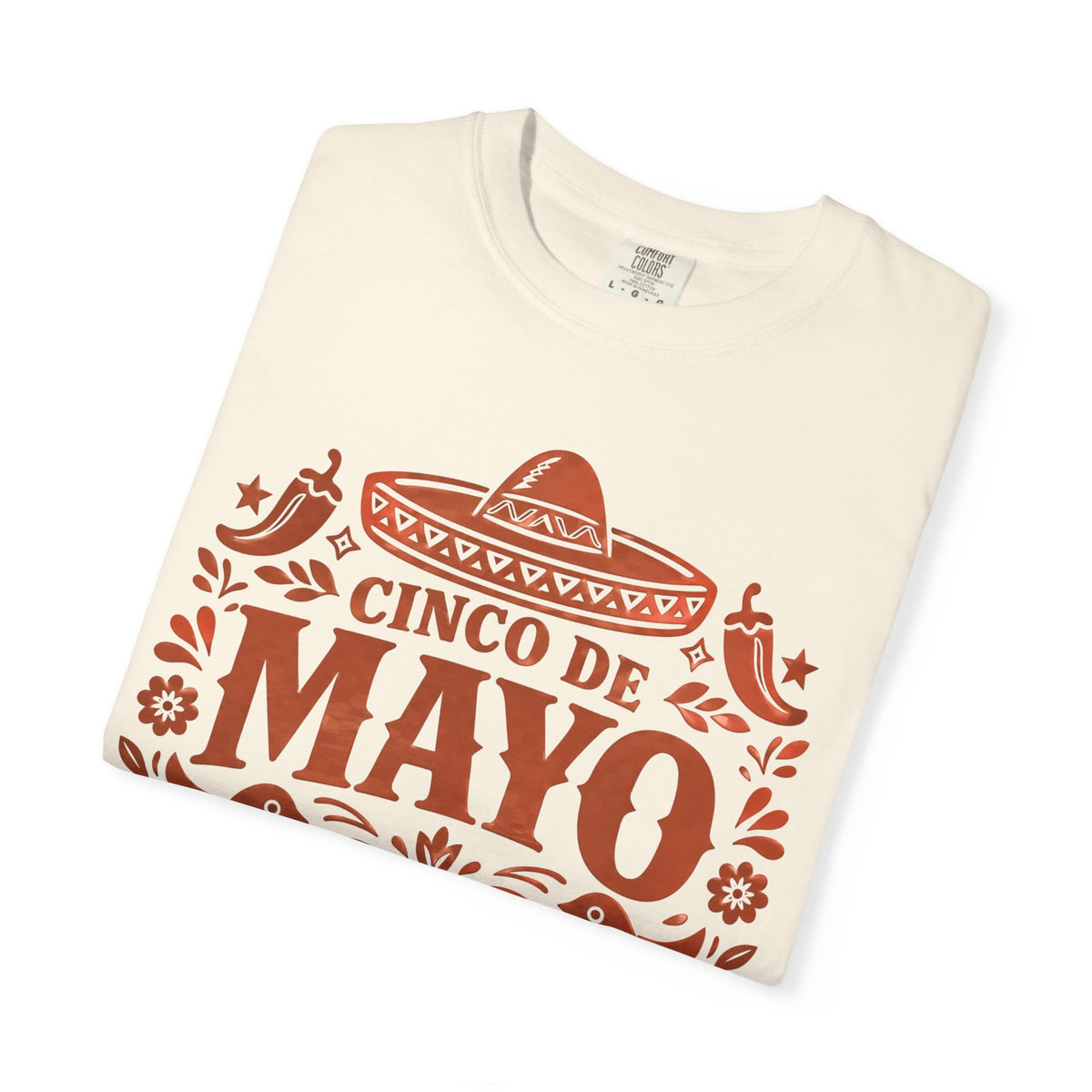 Cinco de Mayo T-Shirt — Festive Mexican Holiday Tee with Sombrero & Maracas Design