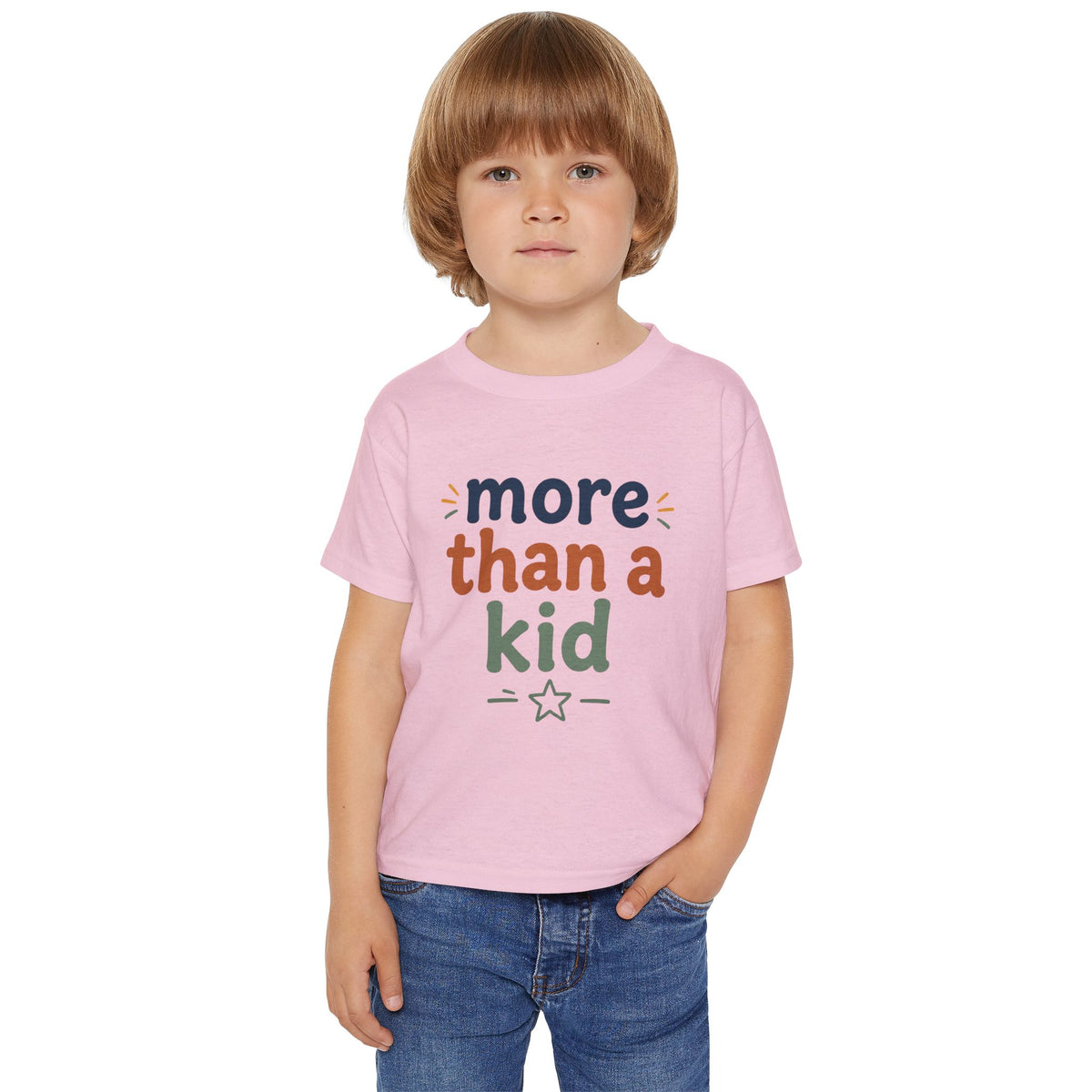Toddler T-Shirt — "More Than a Kid" Inspirational Graphic Tee