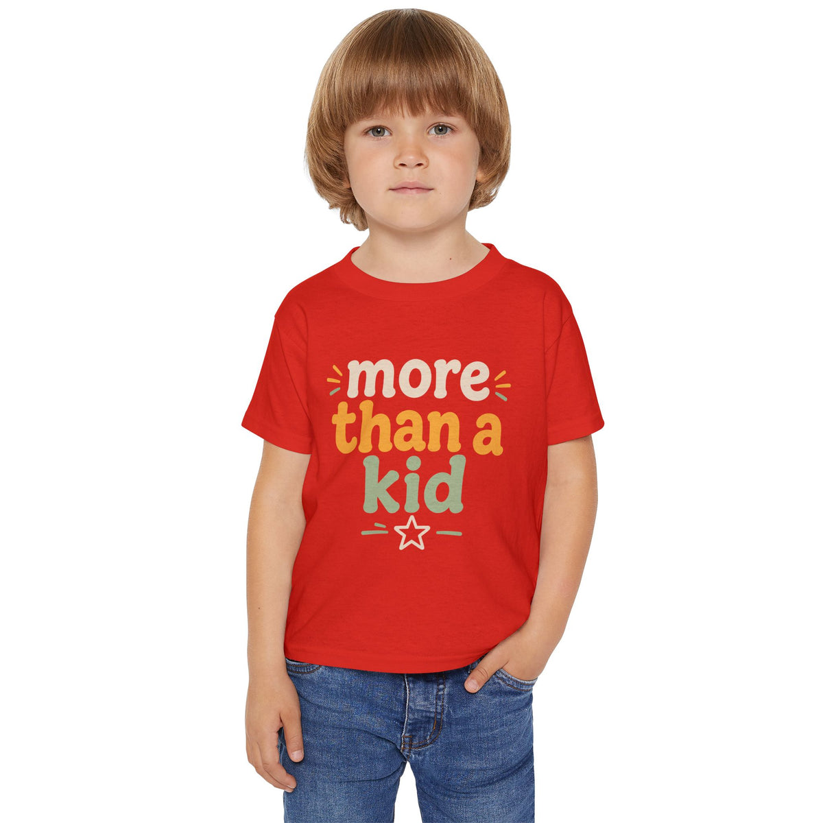 Toddler T-Shirt — "More Than a Kid" Inspirational Graphic Tee