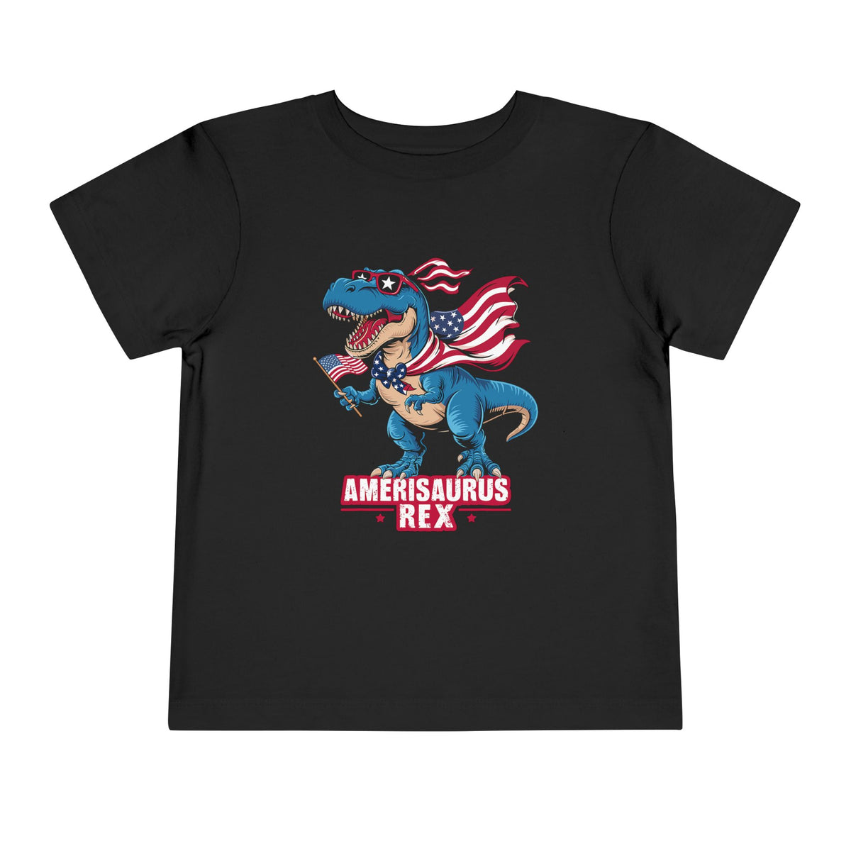Amerisaurus Rex Toddler Tee — Patriotic Dino 4th of July Shirt