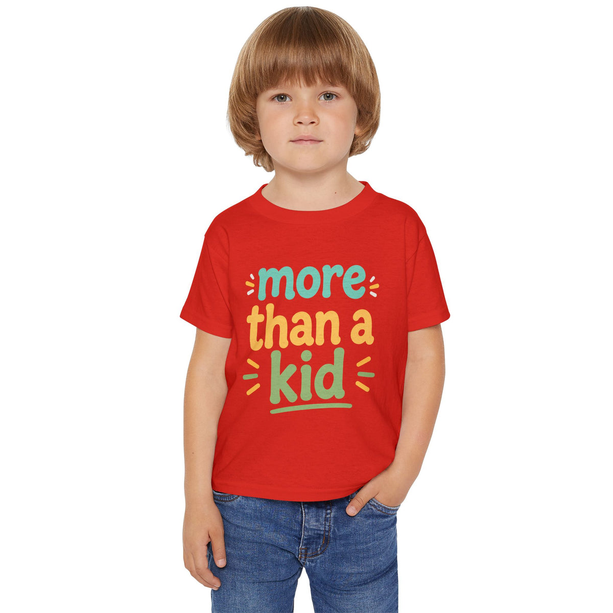 Toddler T-Shirt — "More Than a Kid" Inspirational Back-List Tee