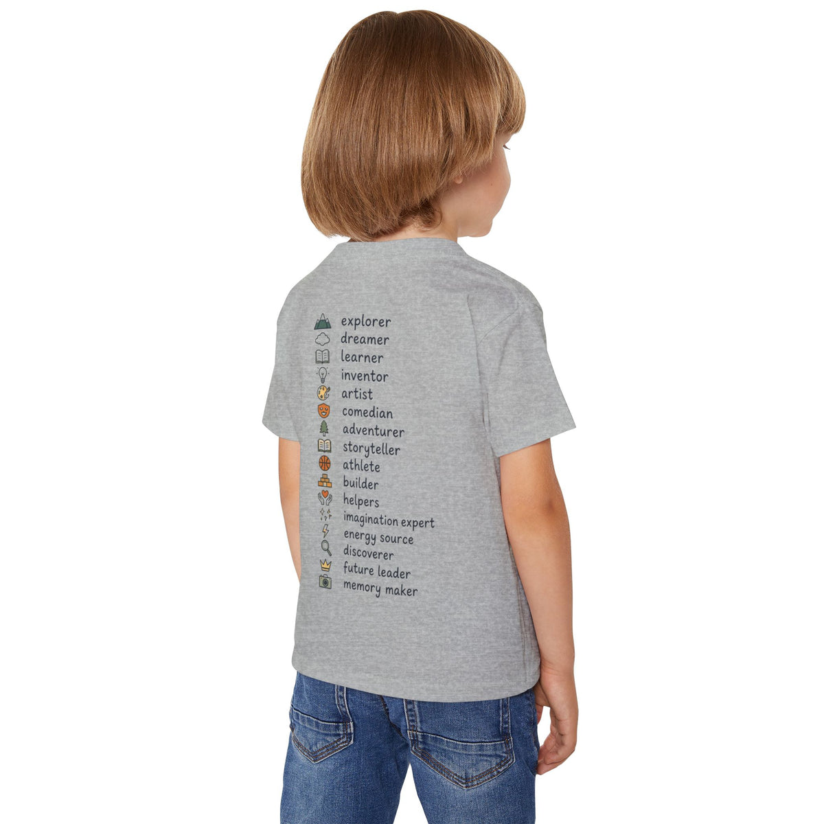 Toddler T-Shirt — "More Than a Kid" Inspirational Back-List Tee