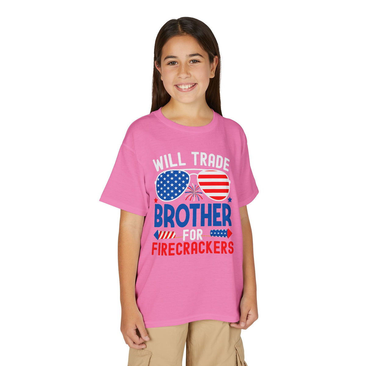 Will Trade Brother for Firecrackers - Graphic Youth T-Shirt