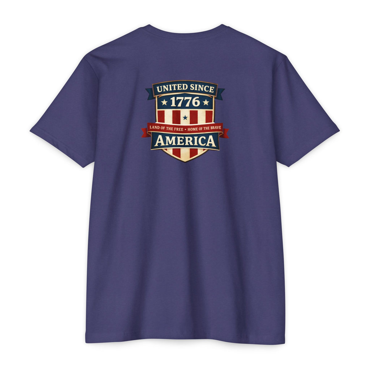 United Since 1776 American Flag Shield T-Shirt