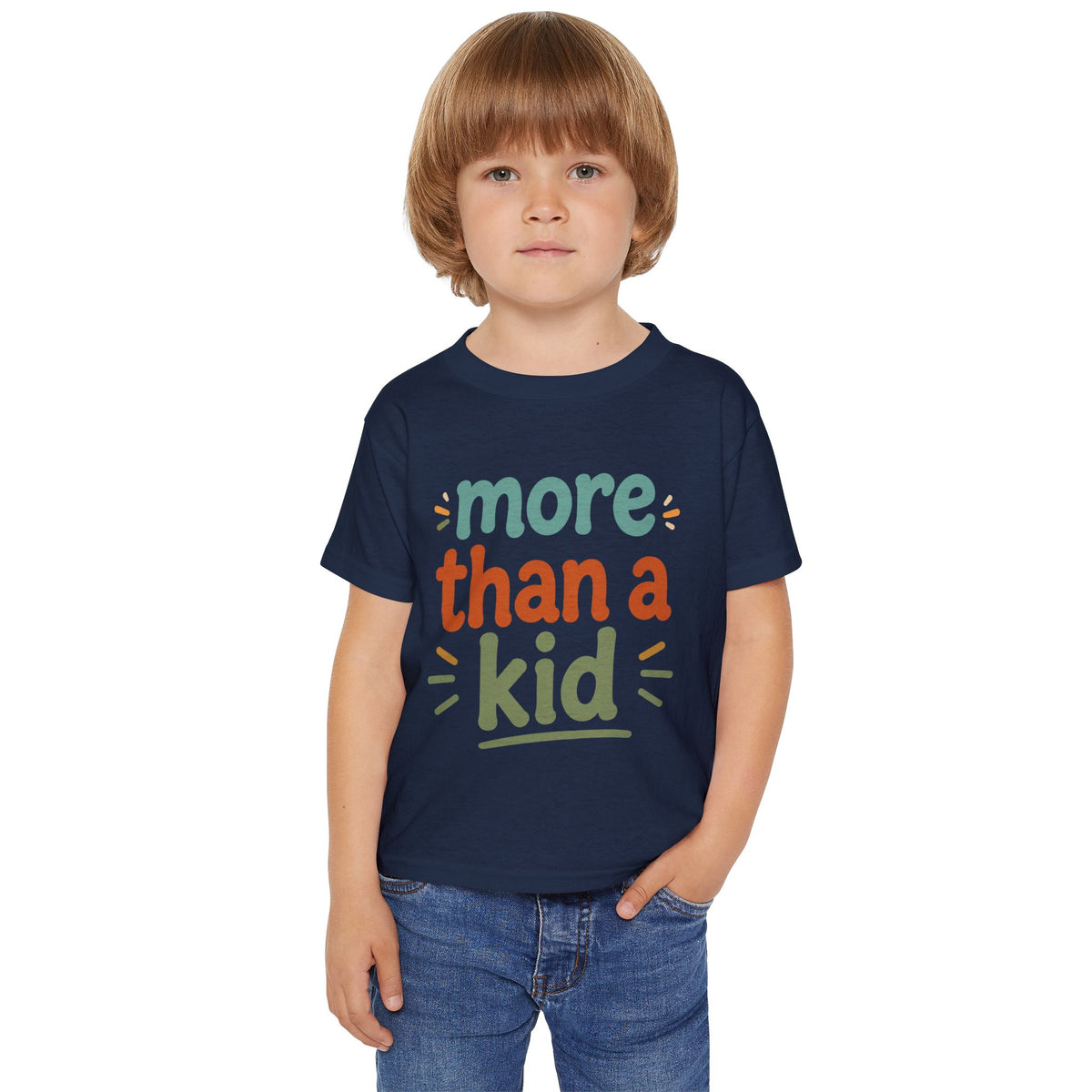 Toddler T-Shirt — "More Than a Kid" Inspirational Back-List Tee