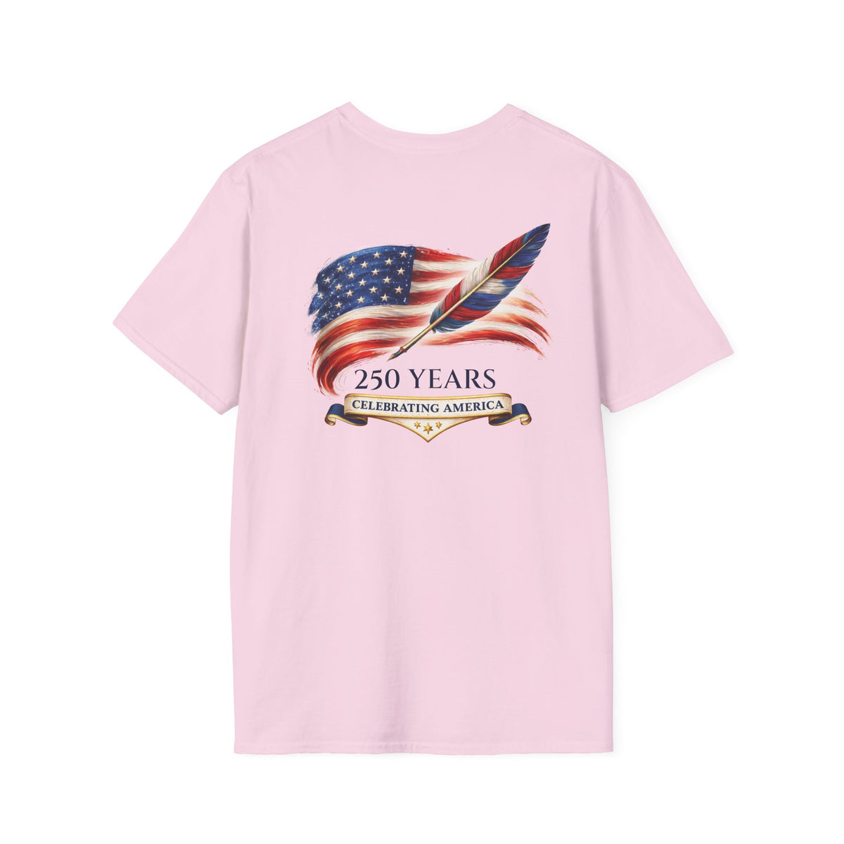 Short Sleeve Tee - American Flag & Quill
