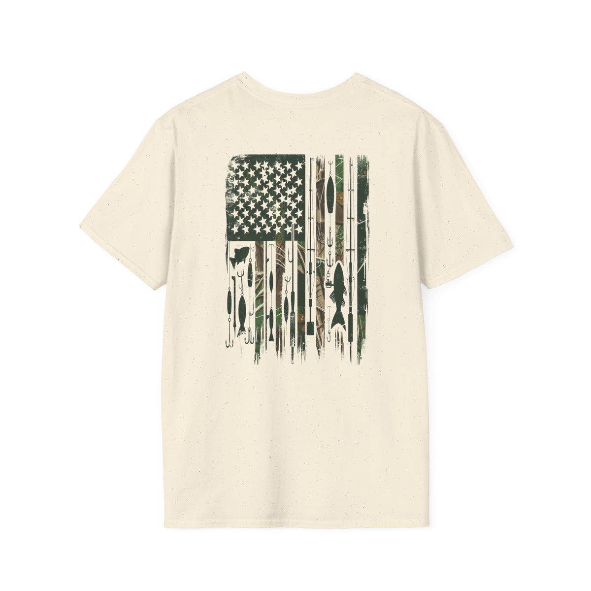 Flag Fishing USA Graphic T-Shirt