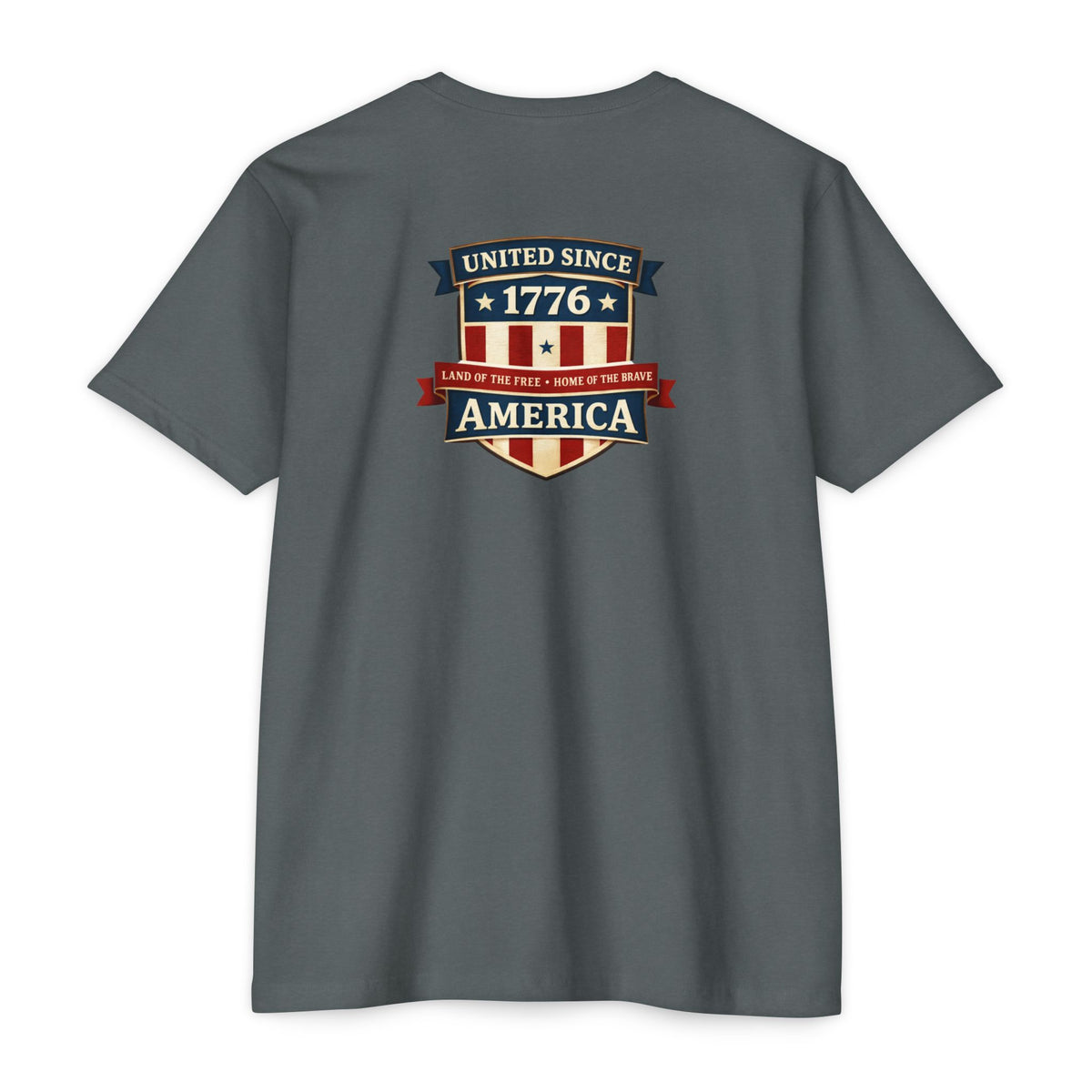 United Since 1776 American Flag Shield T-Shirt