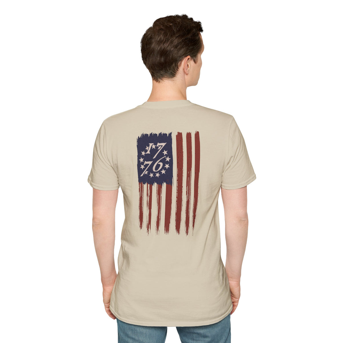1776 Distressed Betsy Ross Flag T-Shirt - Graphic T-Shirt