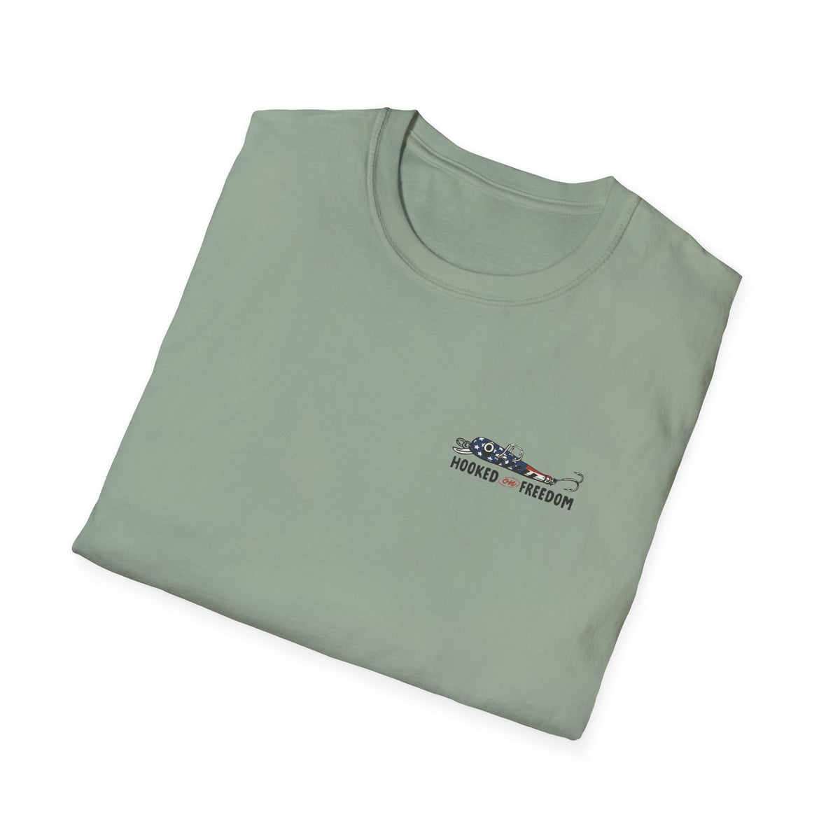 Hooked on Freedom - Bass Graphic T-Shirt