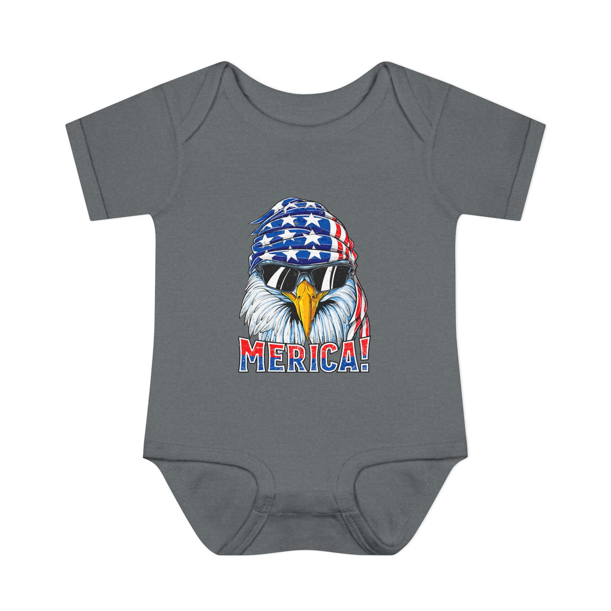 Merica!' Patriotic Eagle Infant Onesie (4th of July)