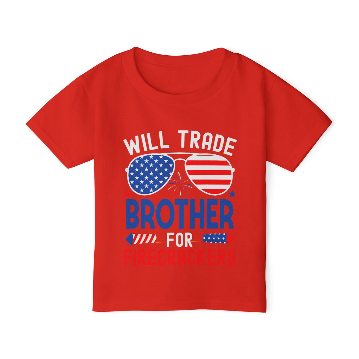 Will Trade Brother for Firecrackers - Toddler Graphic T-Shirt