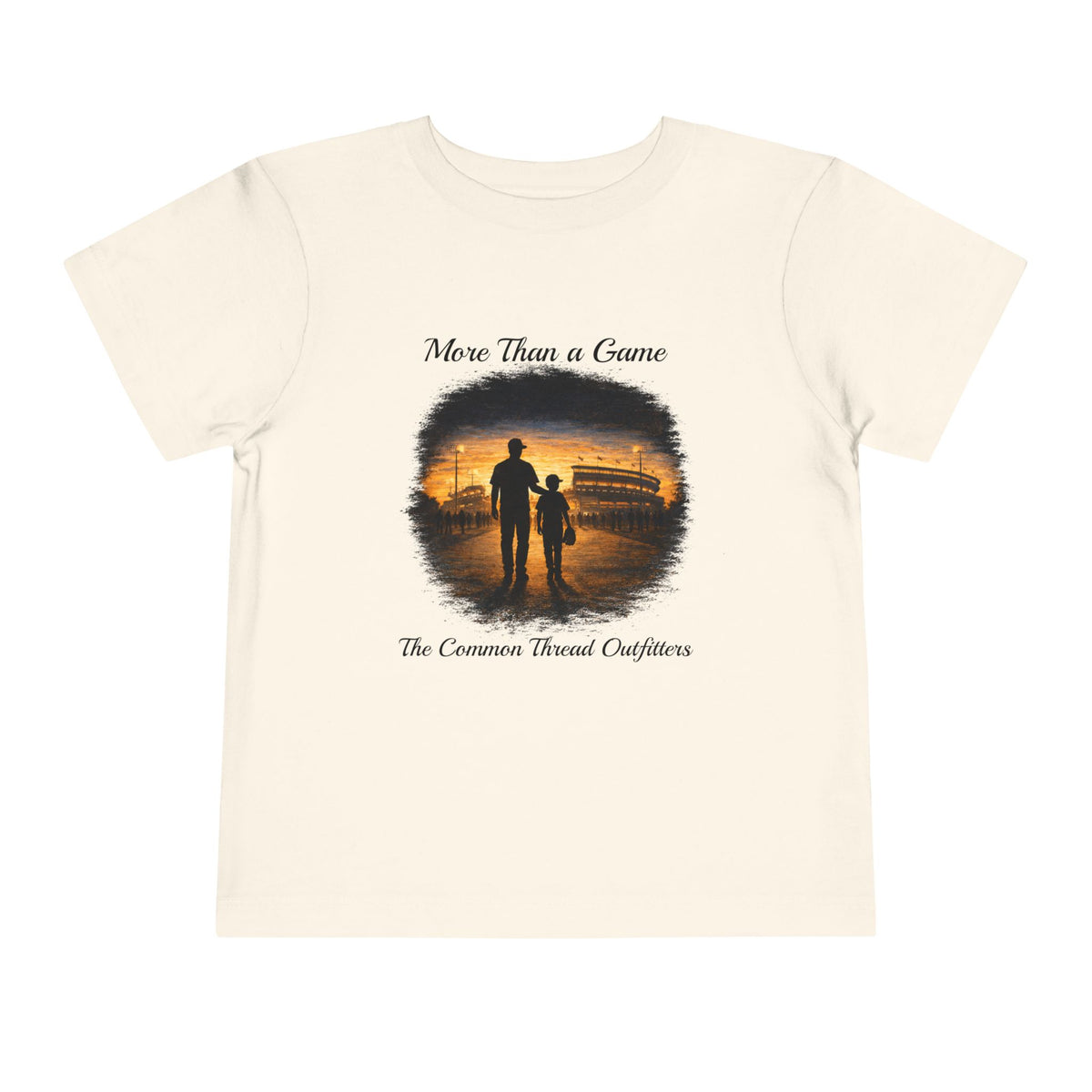 Toddler Tee — "More Than a Game" Father & Child Silhouette Baseball Sunset
