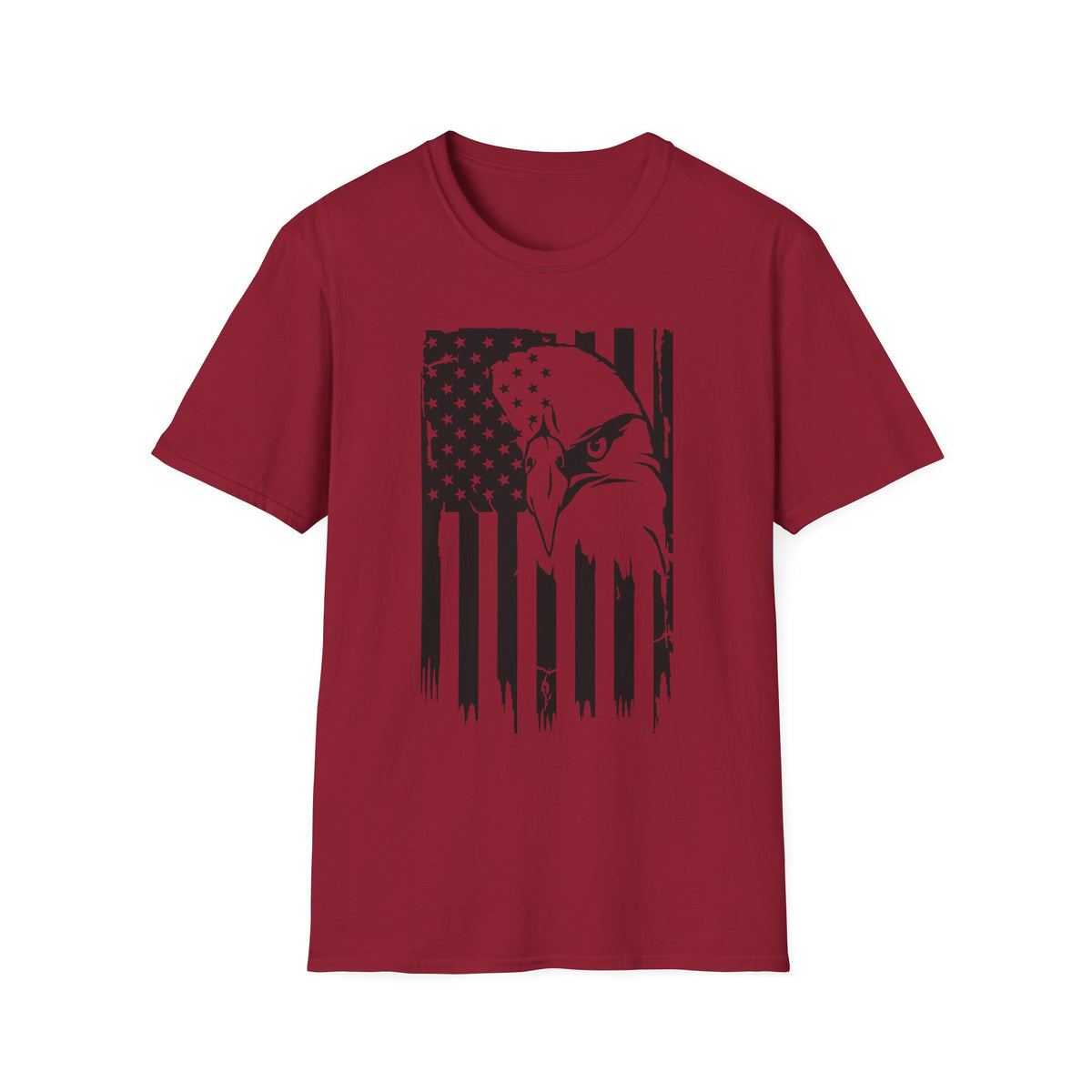 Patriotic Distressed Eagle Flag T-Shirt