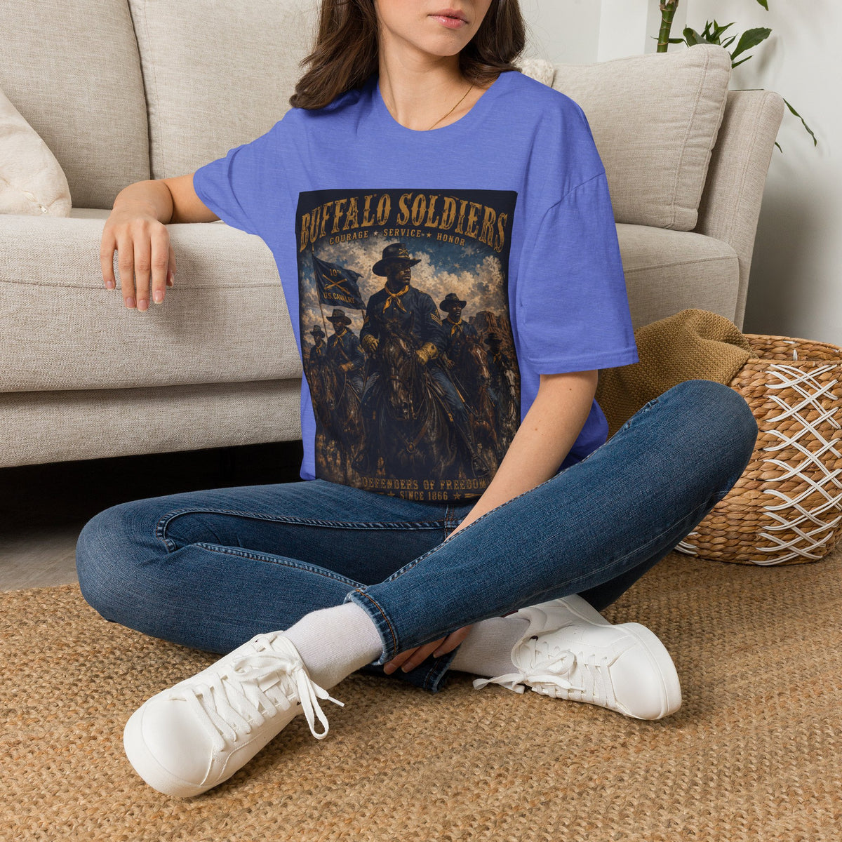 Buffalo Soldiers Tribute T-Shirt — Heritage, Courage & Service Graphic Tee