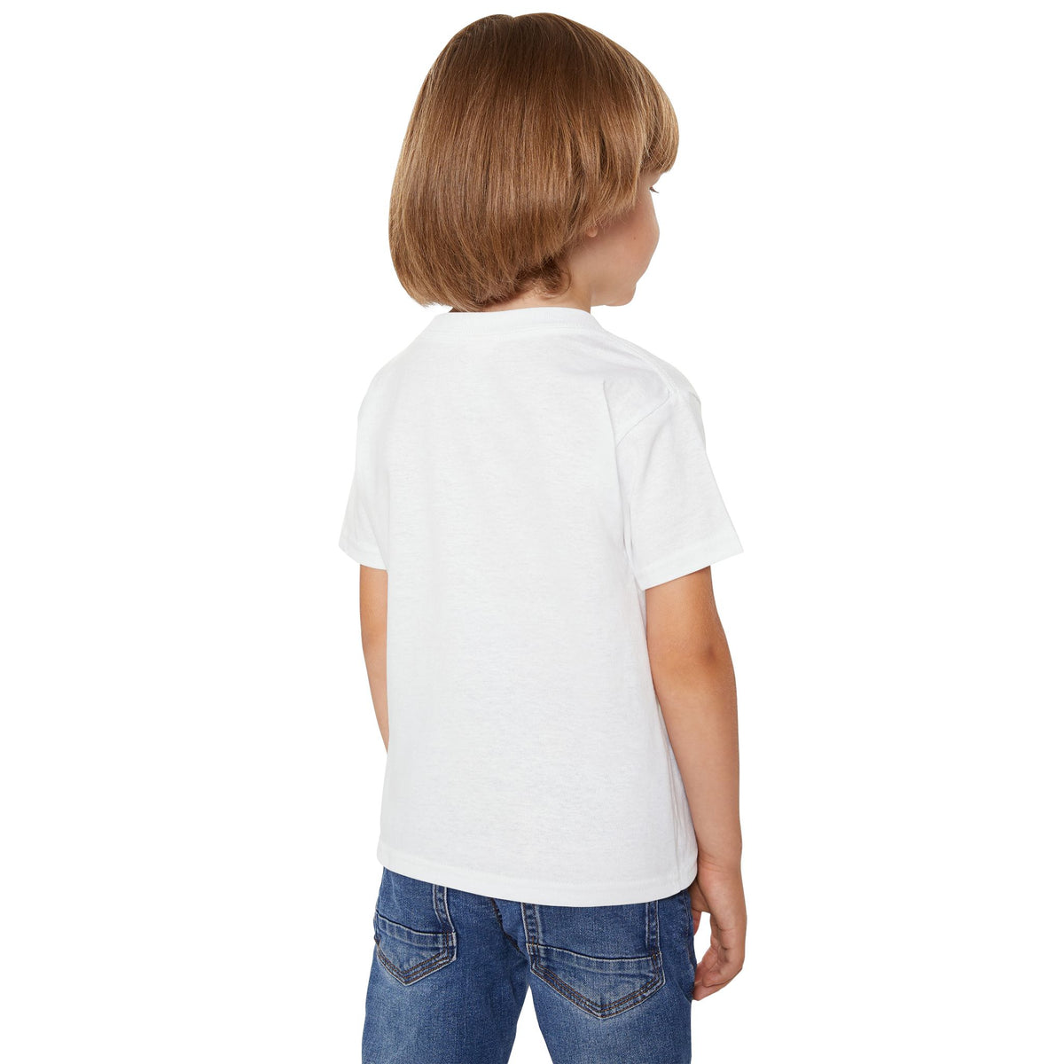 Toddler T-Shirt - "Red, White & RAWR!" Patriotic Dinosaur 4th of July Tee