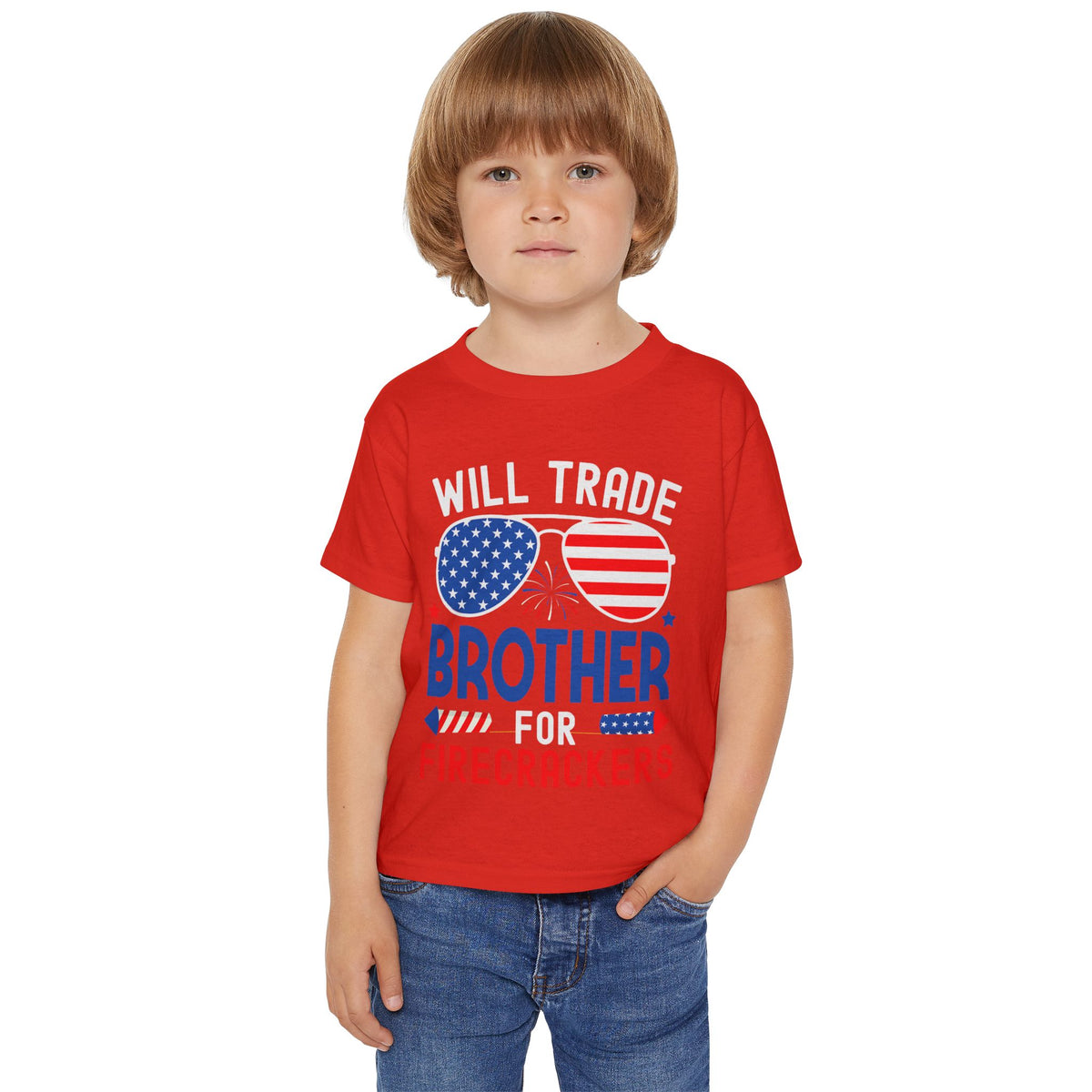 Will Trade Brother for Firecrackers - Toddler Graphic T-Shirt