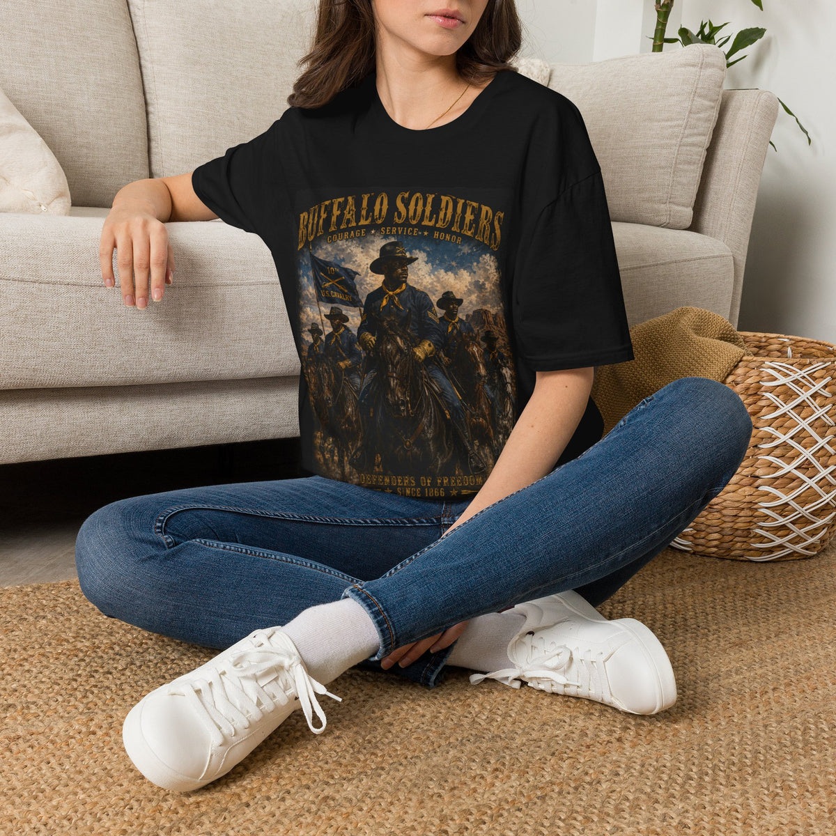 Buffalo Soldiers Tribute T-Shirt — Heritage, Courage & Service Graphic Tee