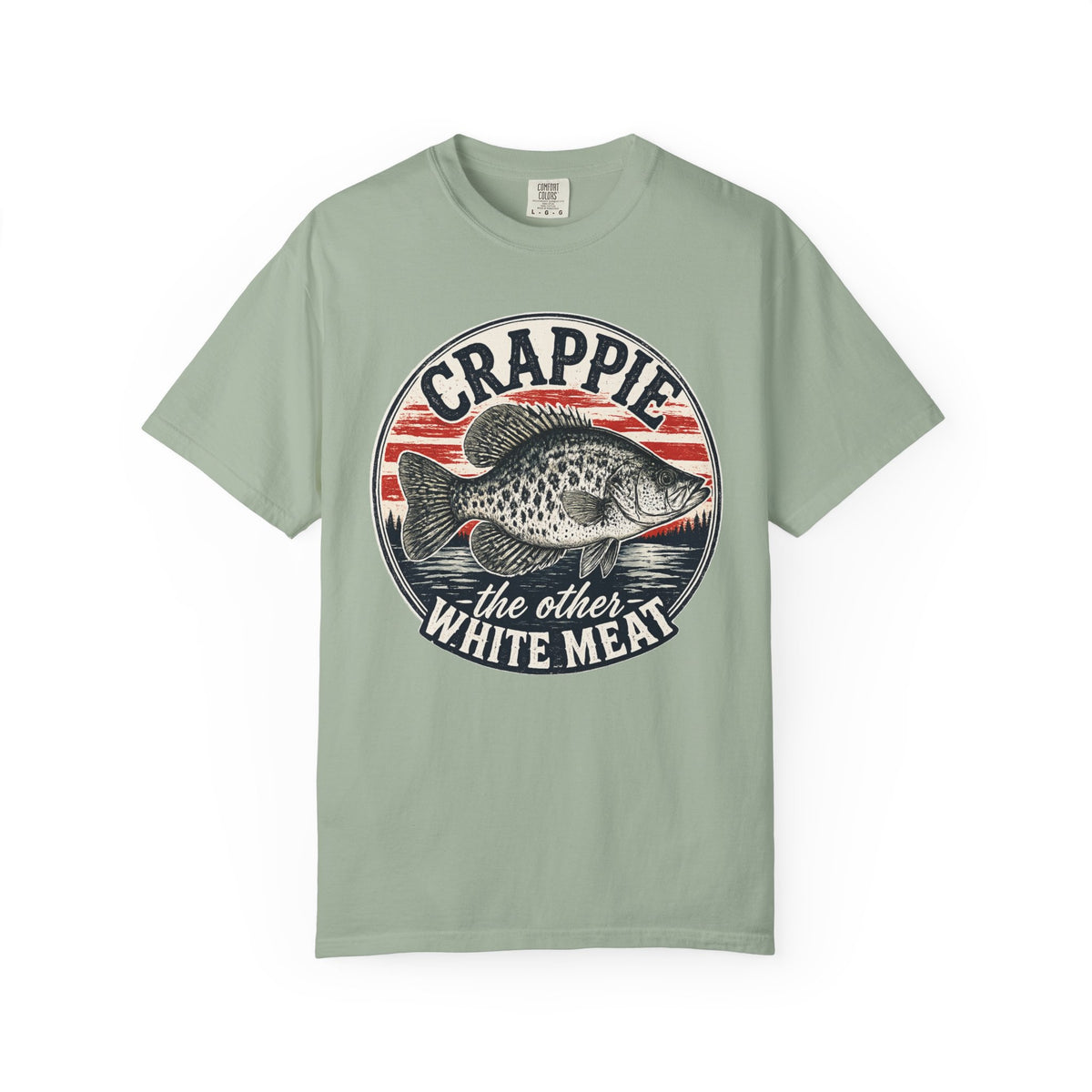 Crappie Fishing T-Shirt — “Crappie: The Other White Meat” Vintage Angler Tee