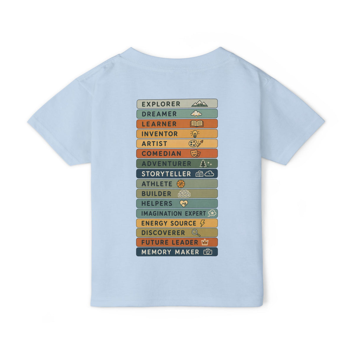 More Than a Kid Toddler T-Shirt — Inspirational Kids Graphic Tee (Explorer, Dreamer, Inventor)