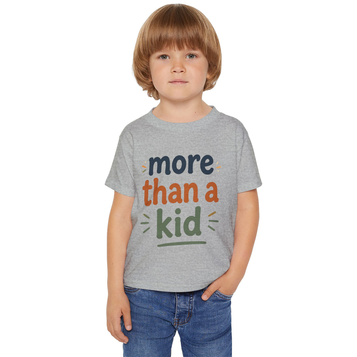 Toddler T-Shirt — "More Than a Kid" Inspirational Back-List Tee