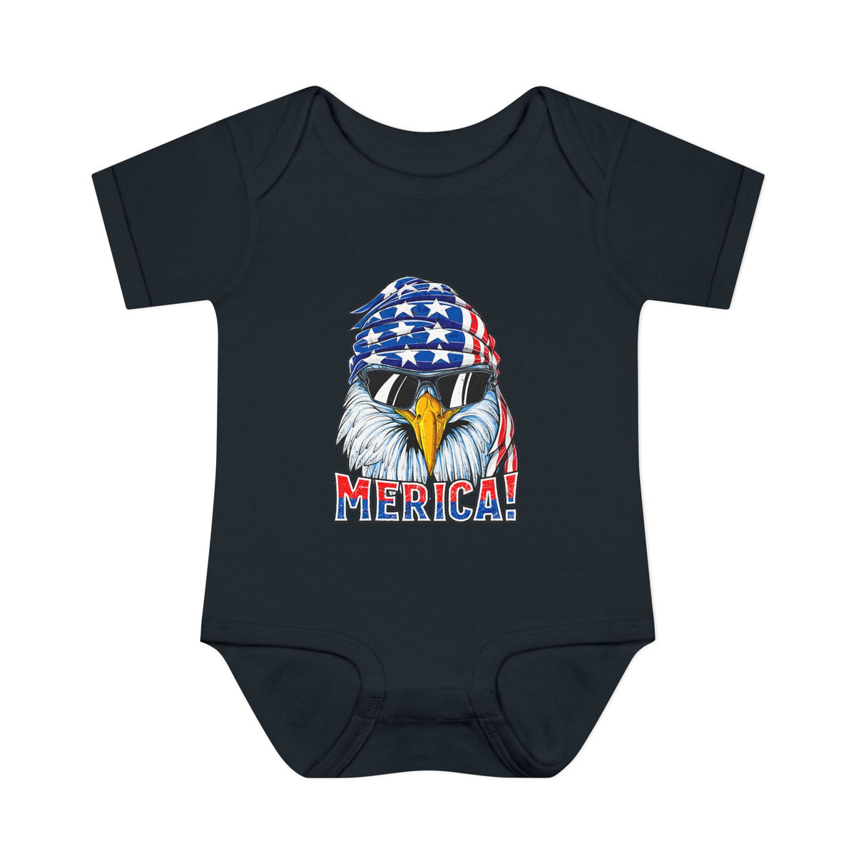 Merica!' Patriotic Eagle Infant Onesie (4th of July)