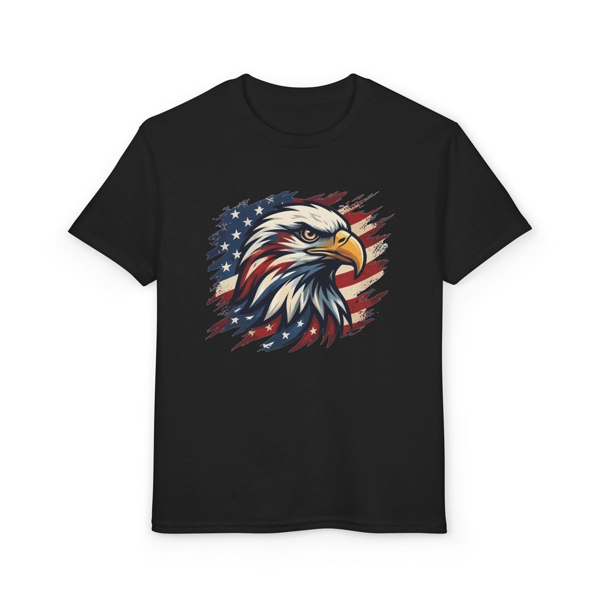 Patriotic American Eagle Flag - Kids Graphic T-Shirt