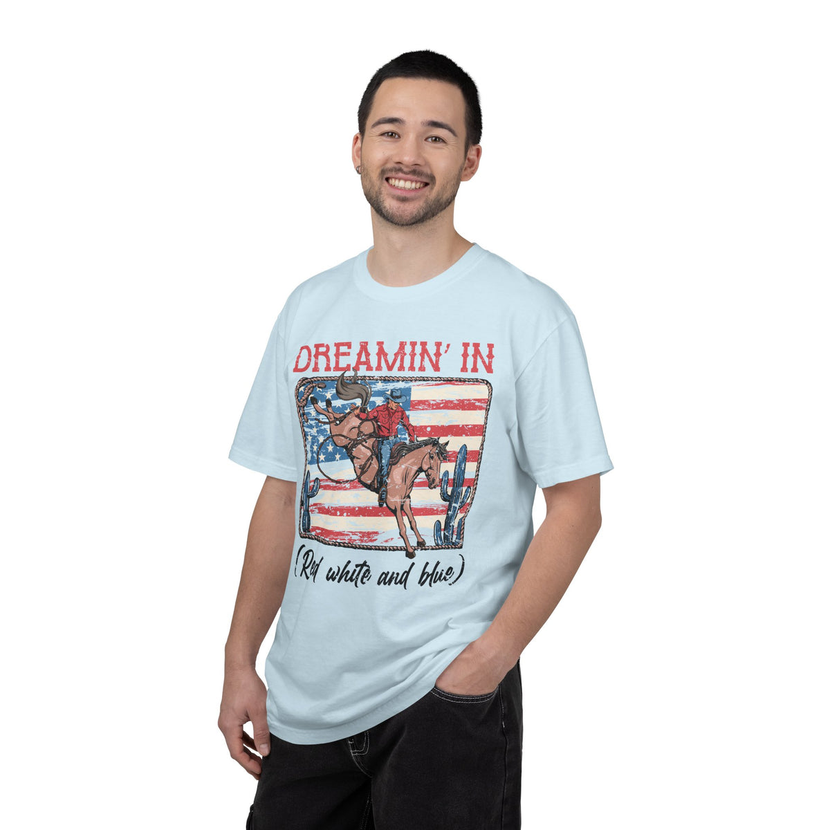 Dreamin' In Red White and Blue Rodeo Graphic T-Shirt