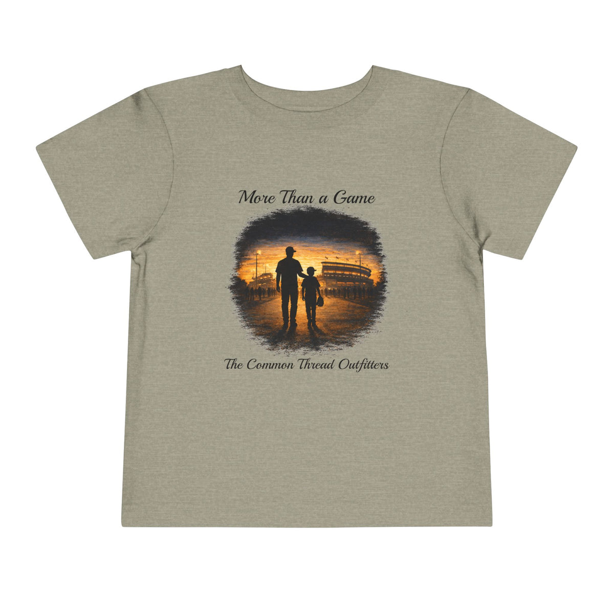 Toddler Tee — "More Than a Game" Father & Child Silhouette Baseball Sunset